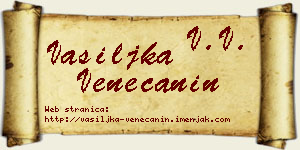 Vasiljka Venečanin vizit kartica